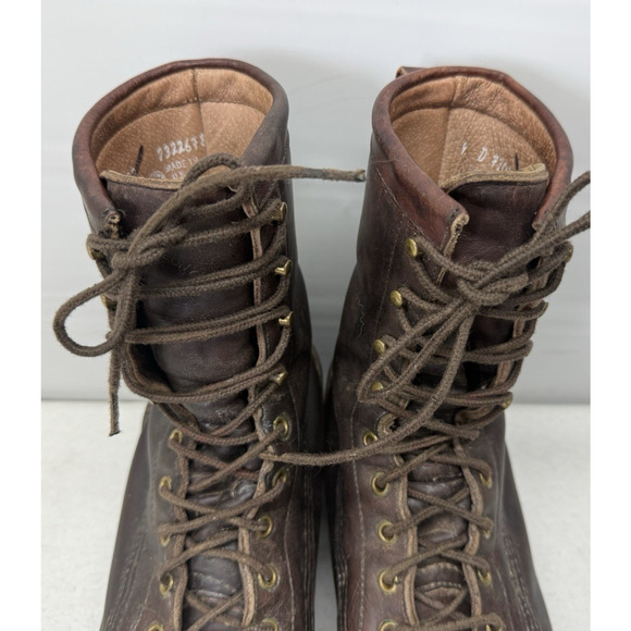 C.C. Filson Highlander Hunting Boots Mens Size 9 D Brown Leather Vibram main image 6